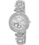 Viser Silver Metal Analog Womens Watch