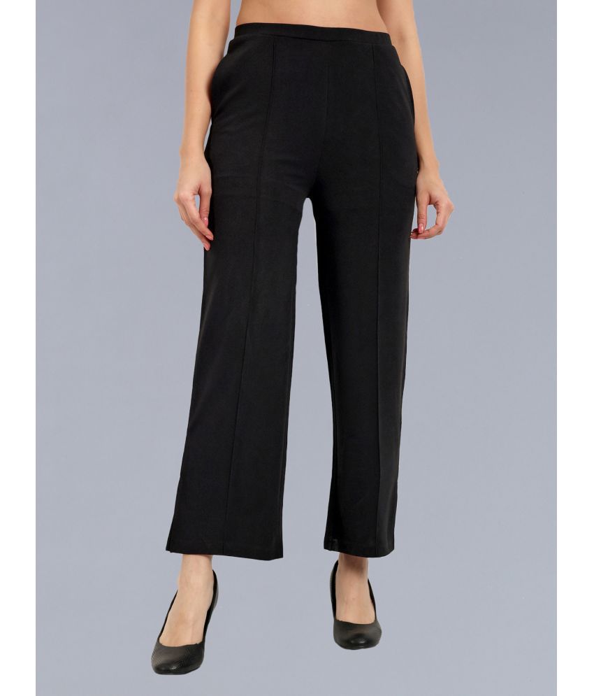     			Anjir Black Polyester Wide Leg Women's Formal Pants ( Pack of 1 )