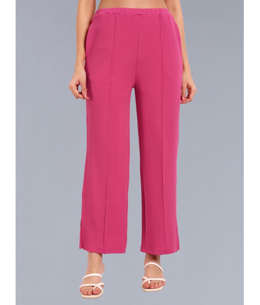     			Anjir Pink Polyester Wide Leg Women's Formal Pants ( Pack of 1 )