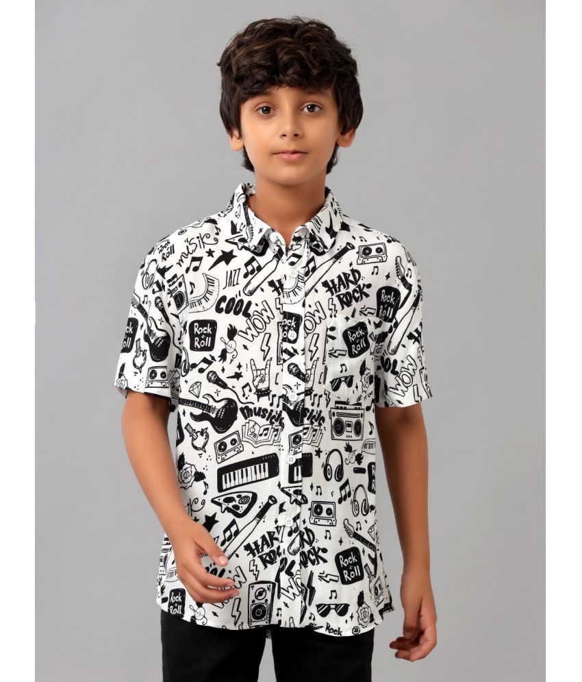     			Under Fourteen Only Single Rayon Half Sleeves Shirt ( Black )