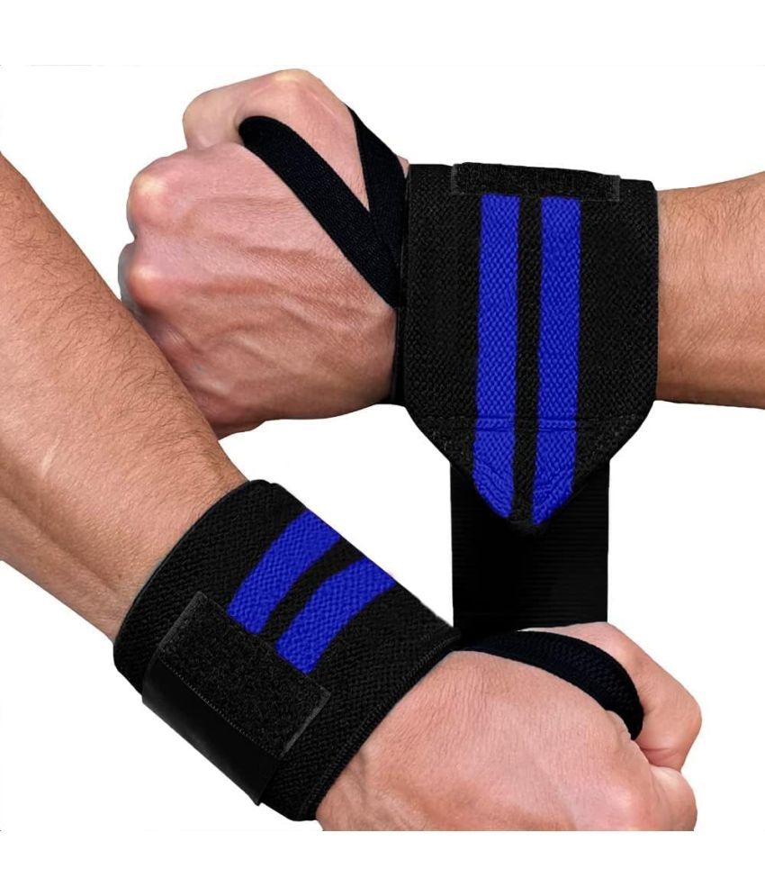     			Wrist Supporter Band for Men & Women with Thumb Loop Straps for Gym Workout, Push-ups, Pull-ups, Strength Training Exercise, Pack of 1