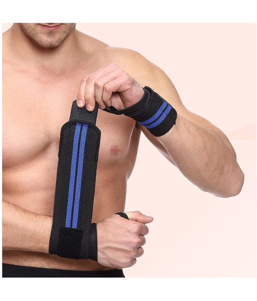    			Wrist Supporter with Thumb Loop Straps & Closures for Gym, Workouts & Strength Training| Adjustable & Breathable Material with Powerful Velcro & Soft Material,Pack of 1