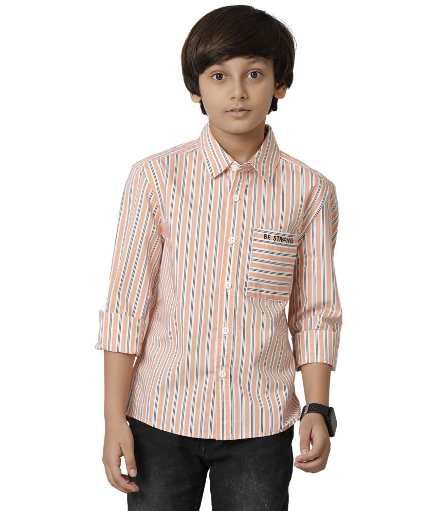     			Under Fourteen Only Single 100% Cotton Full Sleeves Shirt ( Orange )