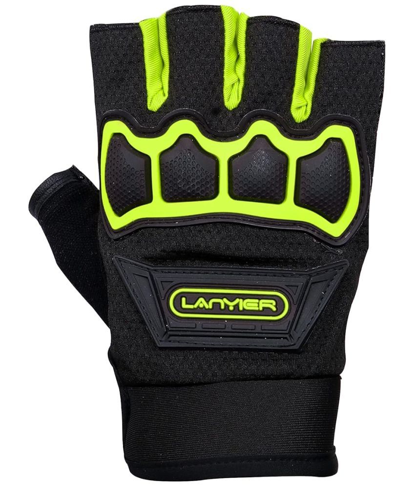     			ZAYSOO Green Nylon Men's Biker Gloves ( Pack of 1 )