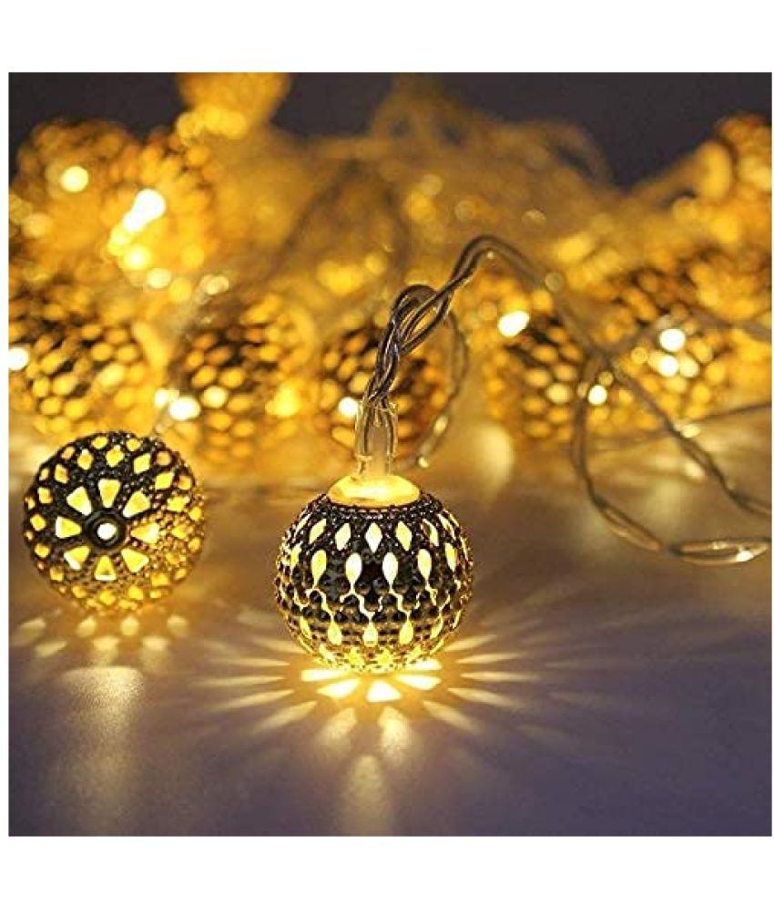     			EKRAJ Yellow 3Mtr String Light ( Pack of 1 )