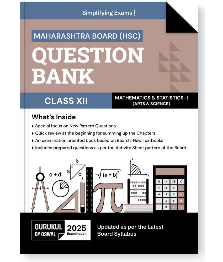    			Gurukul By Oswal H.S.C Mathematics & Statistics - I  Question Bank for MH Board Class 12 Exam 2025: Exam Oriented Book, Latest Syllabus, New Pattern Q