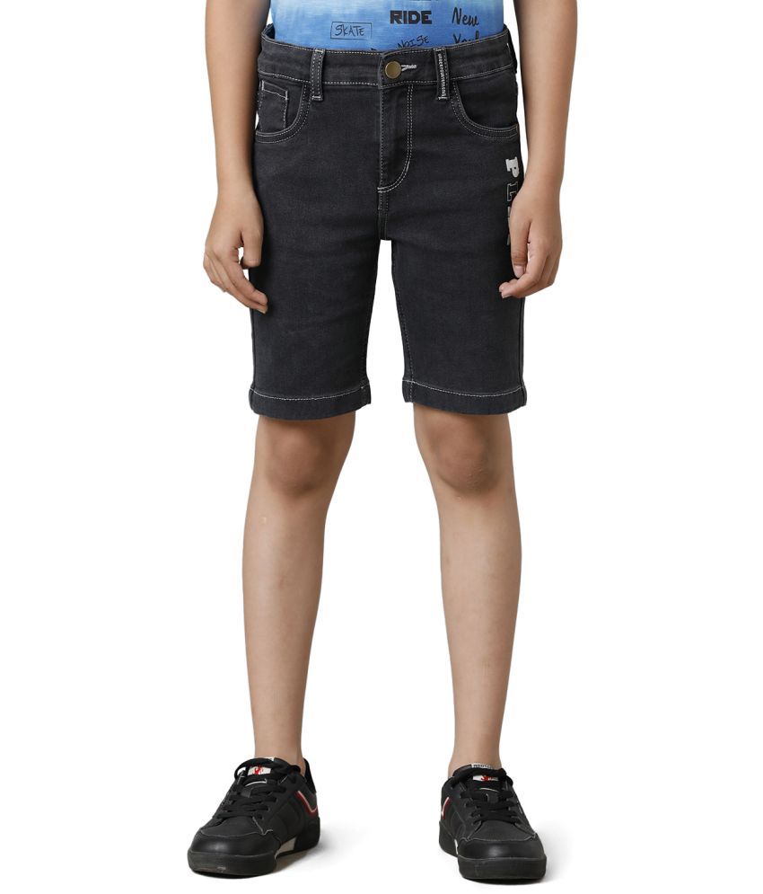     			Under Fourteen Only - Black Cotton Boys Shorts ( Pack of 1 )