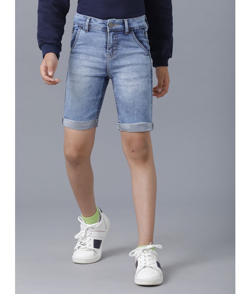     			Under Fourteen Only - Blue Cotton Boys Shorts ( Pack of 1 )