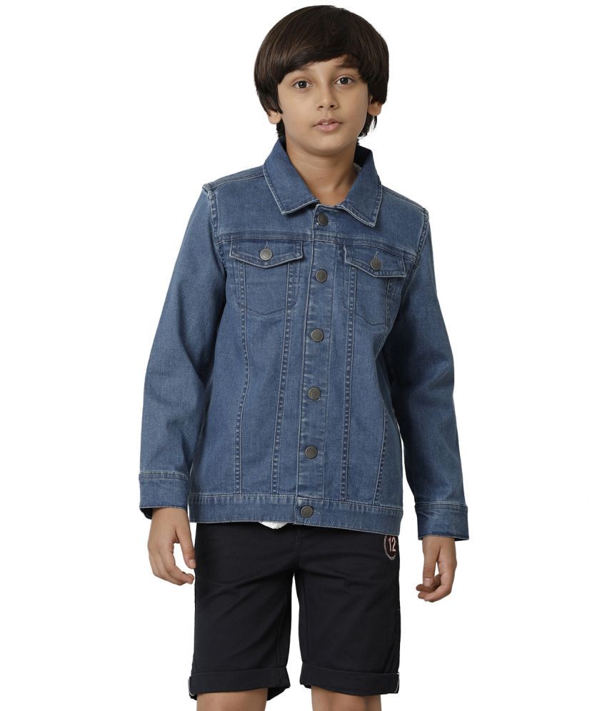     			Under Fourteen Only Blue Cotton Boys Casual Jacket ( Pack of 1 )