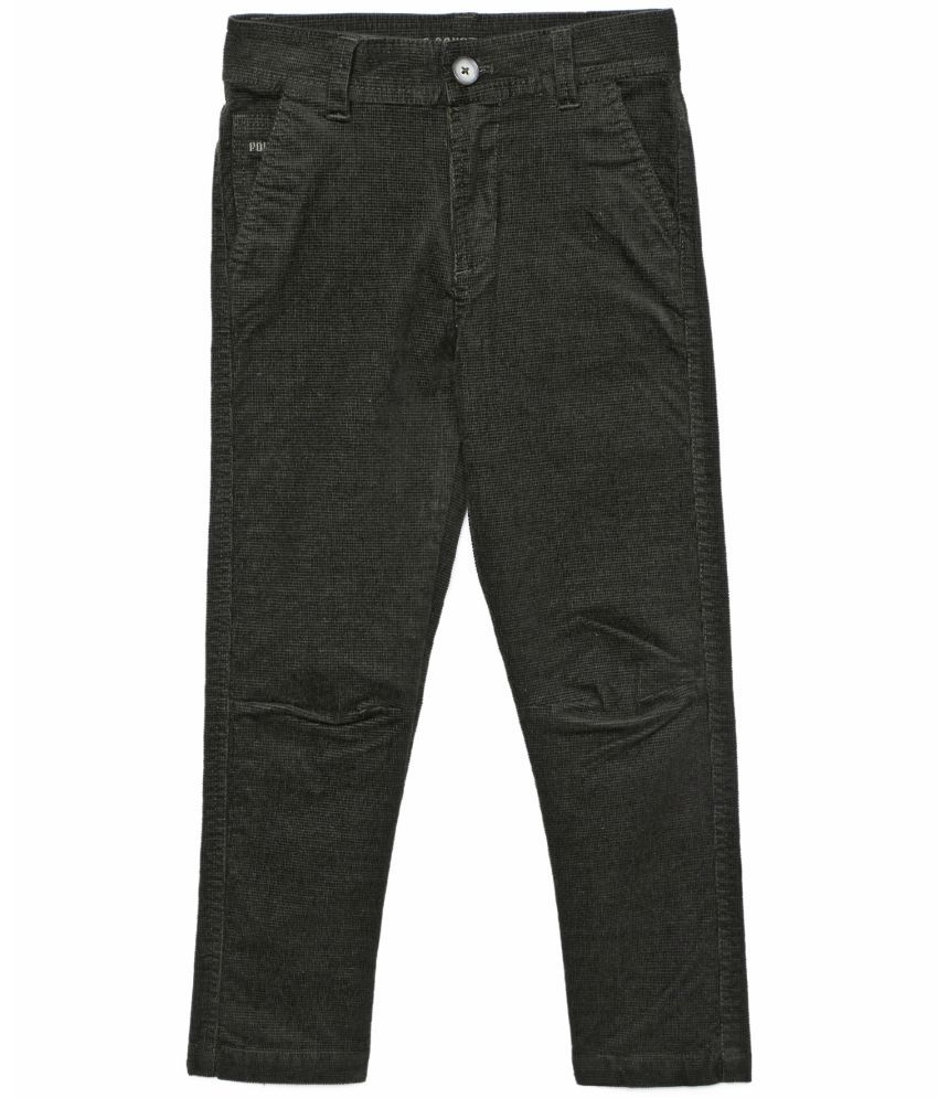     			Under Fourteen Only - Olive Cotton Boys Trousers ( Pack of 1 )