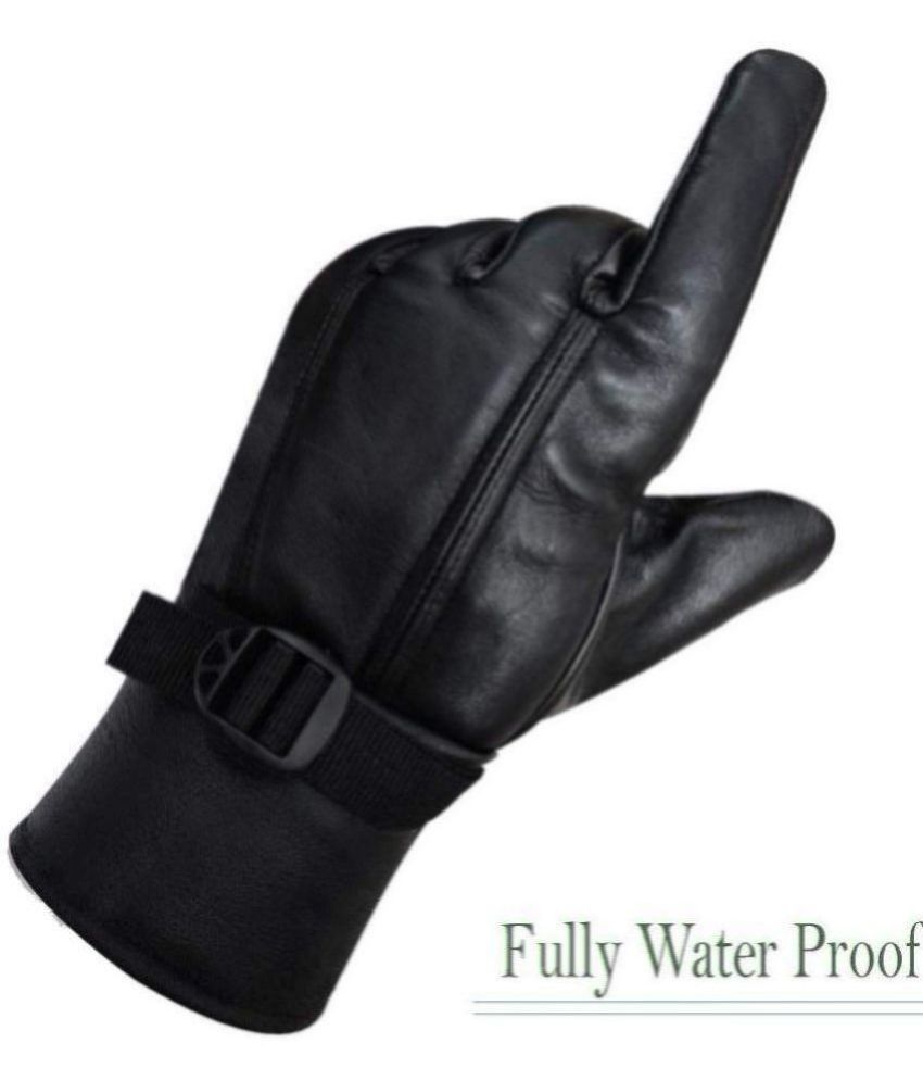     			ZAYSOO Full Fingers PU Leather Riding Gloves ( Pair of 1 )