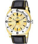 LimeStone Black PU Analog Men's Watch