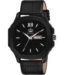 LimeStone Black PU Analog Men's Watch