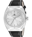 LimeStone Black PU Analog Men's Watch