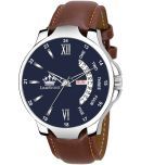 LimeStone Brown PU Analog Men's Watch