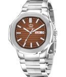 LimeStone Silver Stainless Steel Analog Men's Watch