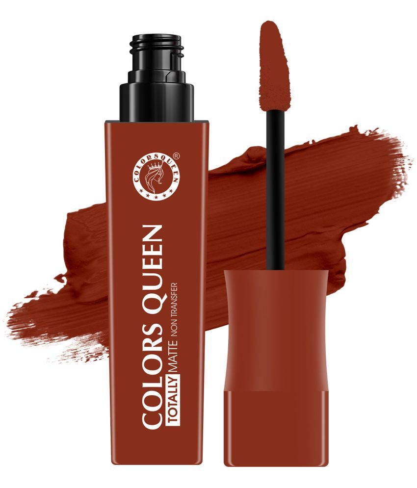     			Colors Queen Totally Matte Non Transfer Liquid Lipstick 7.5g, Dob Net (Shade - 17)