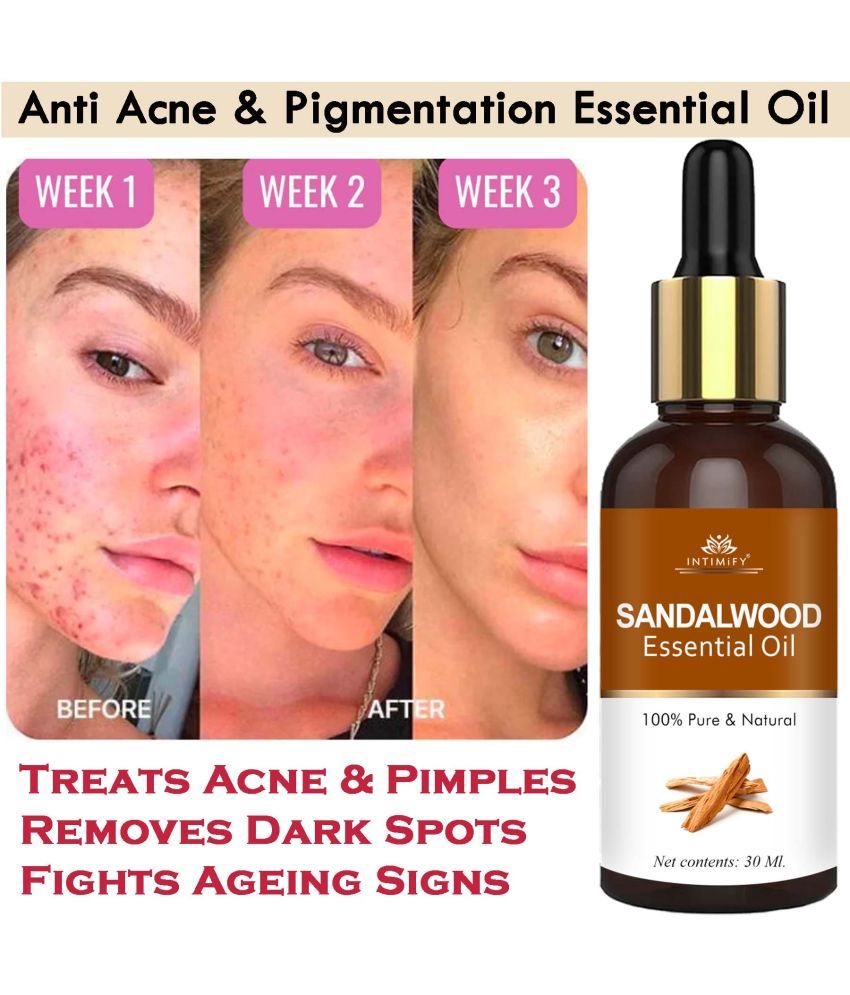     			Intimify Sandalwood Essential Oil, Anti Acne Face Oil, Acne Removal Face Oil, Anti Wrinkle, 30 Ml