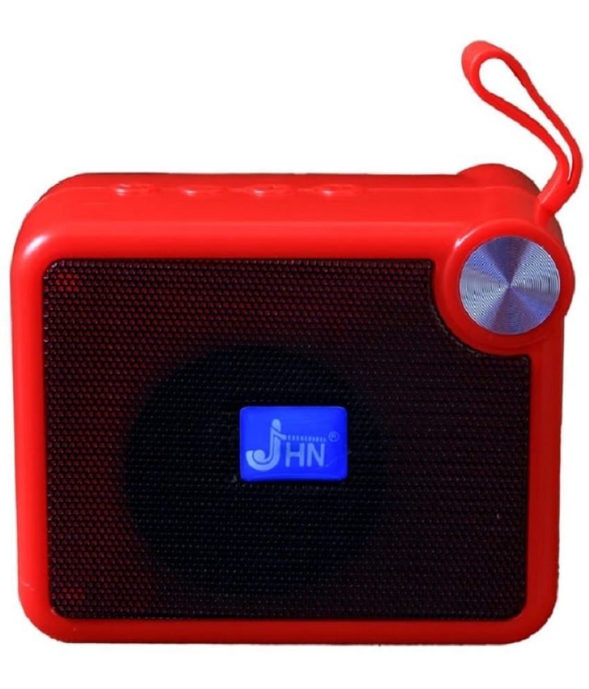     			jhn JHN 212 5 W Bluetooth Speaker Bluetooth V 5.1 with USB,SD card Slot Playback Time 4 hrs Red