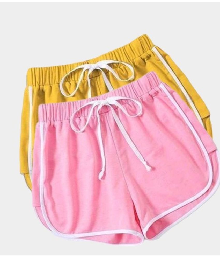     			powermerc Cotton Hot Pants - Pink Pack of 2