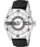 LimeStone Black PU Analog Men's Watch