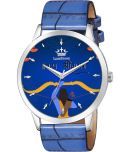 LimeStone Blue PU Analog Men's Watch