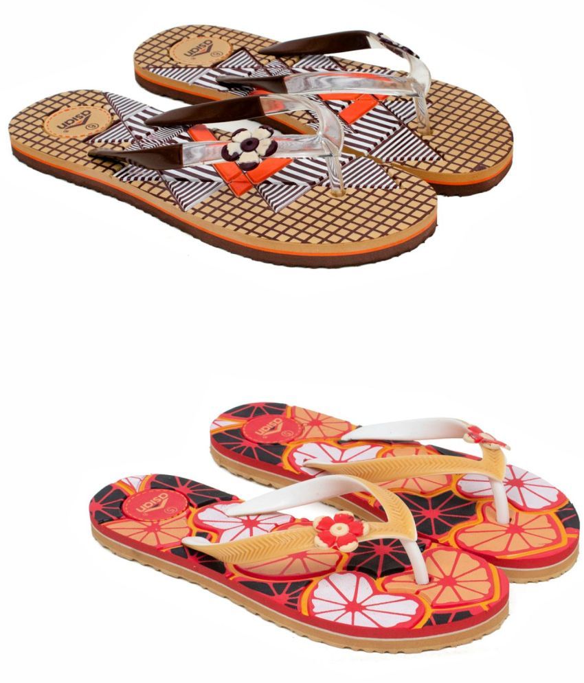     			ASIAN Red Women's Daily Slipper