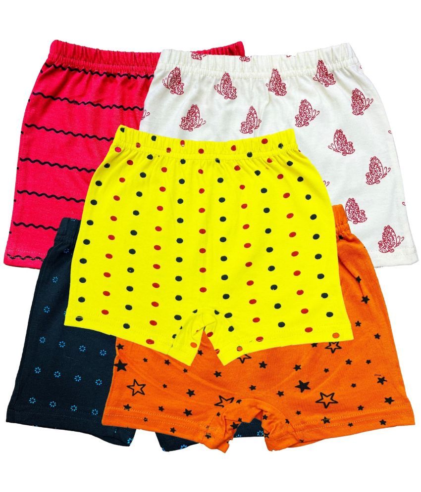     			Pack of 5 Diaz Cotton Girls Bloomers ( Multicolor ) KBLOOMERV3_CO5_6