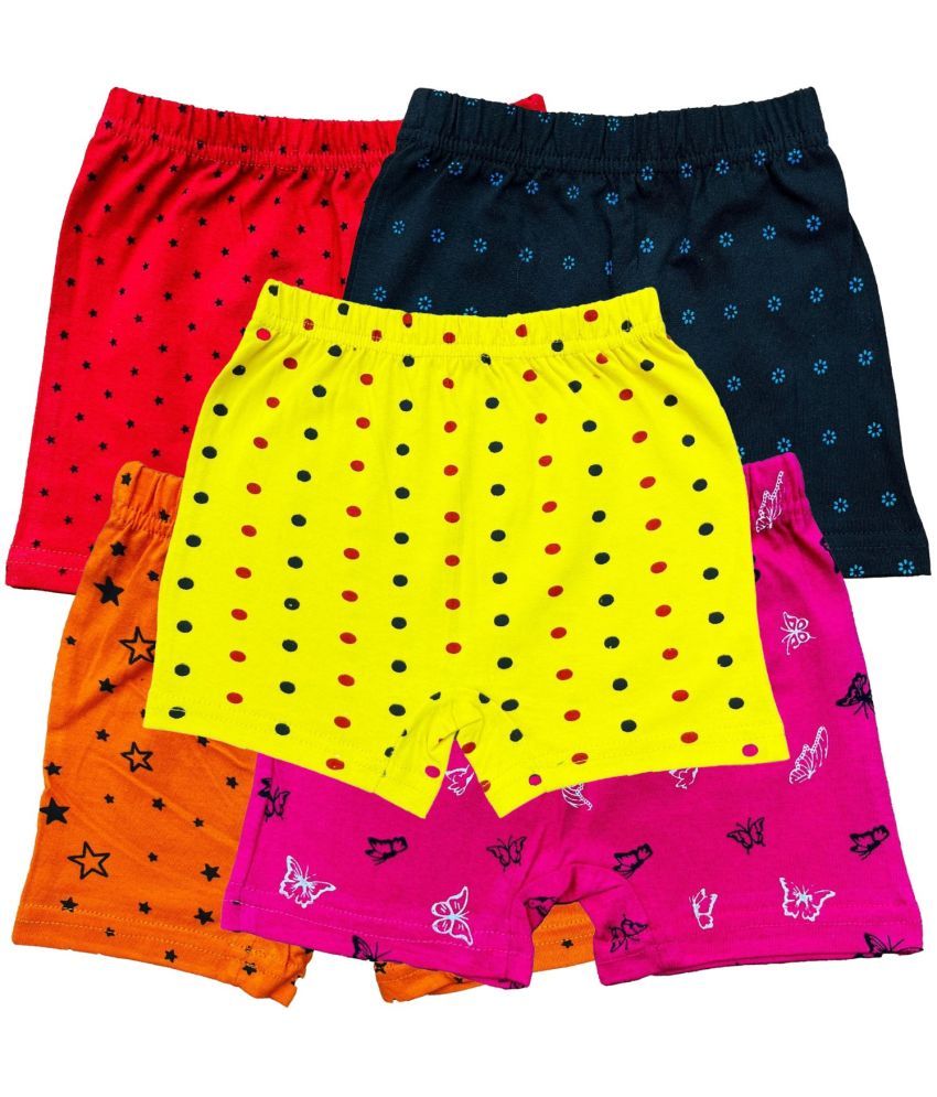     			Pack of 5 Diaz Cotton Girls Bloomers ( Multicolor ) KBLOOMERV3_CO5_25