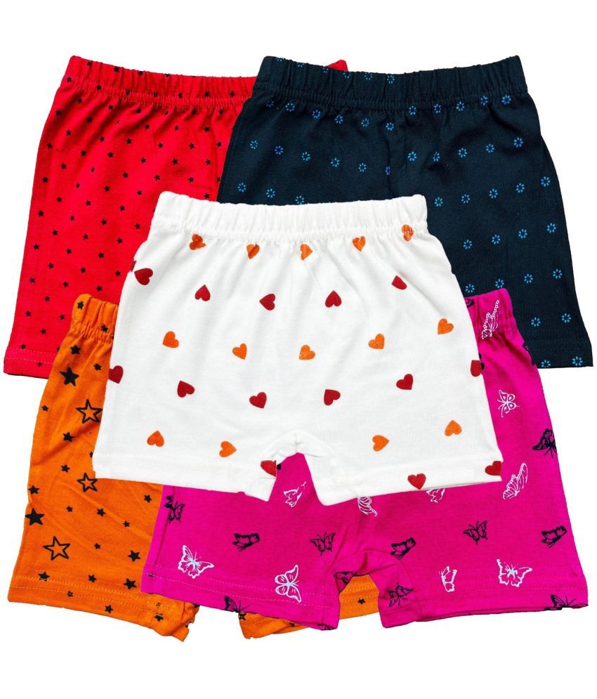     			Diaz Pack of 5 Cotton Girls Bloomers ( Multicolor ) KBLOOMERV3_CO5_22