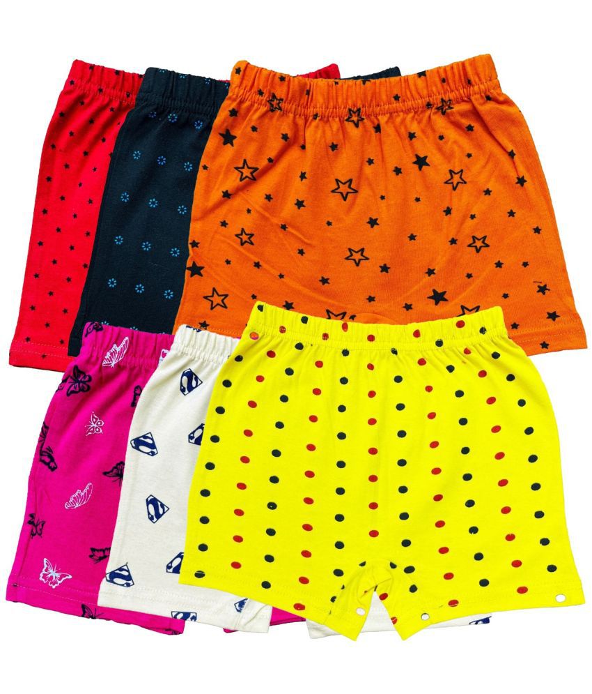     			Diaz - Multicolor Cotton Girls Bloomers ( Pack of 6 )