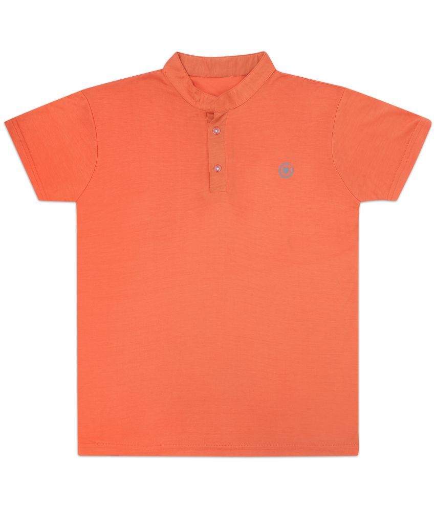     			Diaz Peach Viscose Boy's T-Shirt ( Pack of 1 )