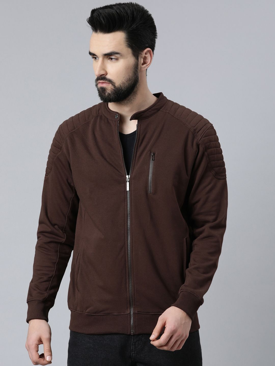     			Dixcy Scott Maximus Cotton Men's Casual Jacket - Brown ( Pack of 1 )