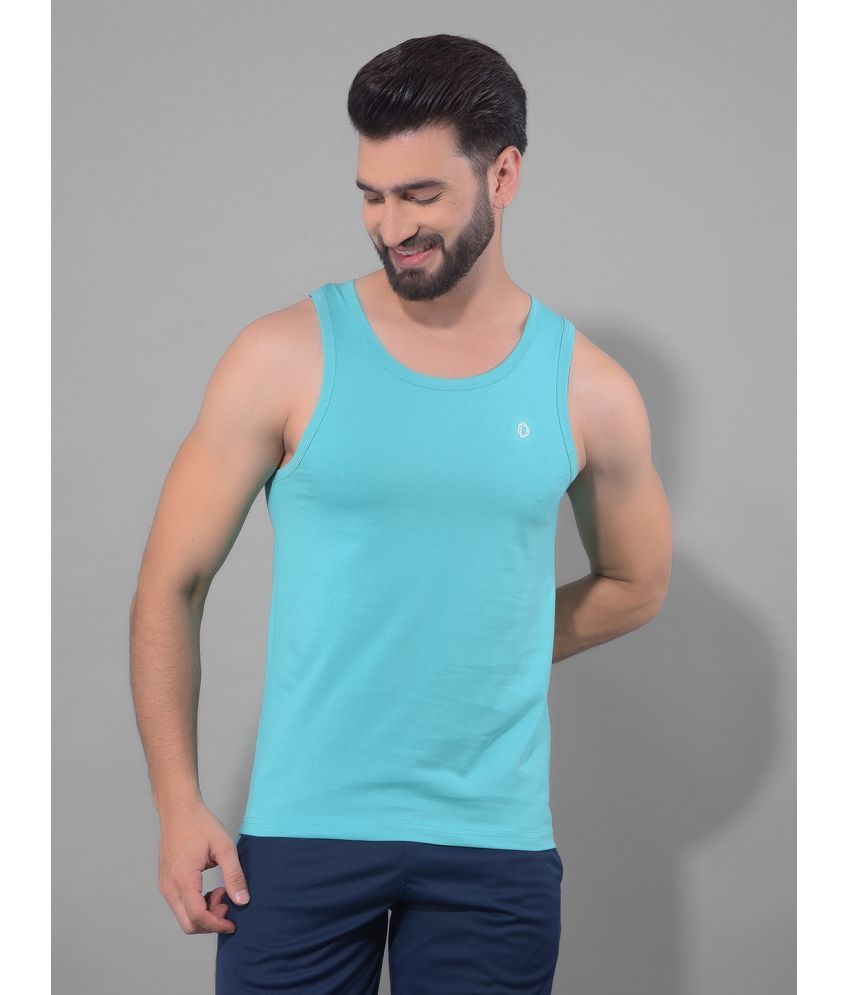     			Dollar Green Tank Top Cotton Blend Men's Vest ( Pack of 1 )