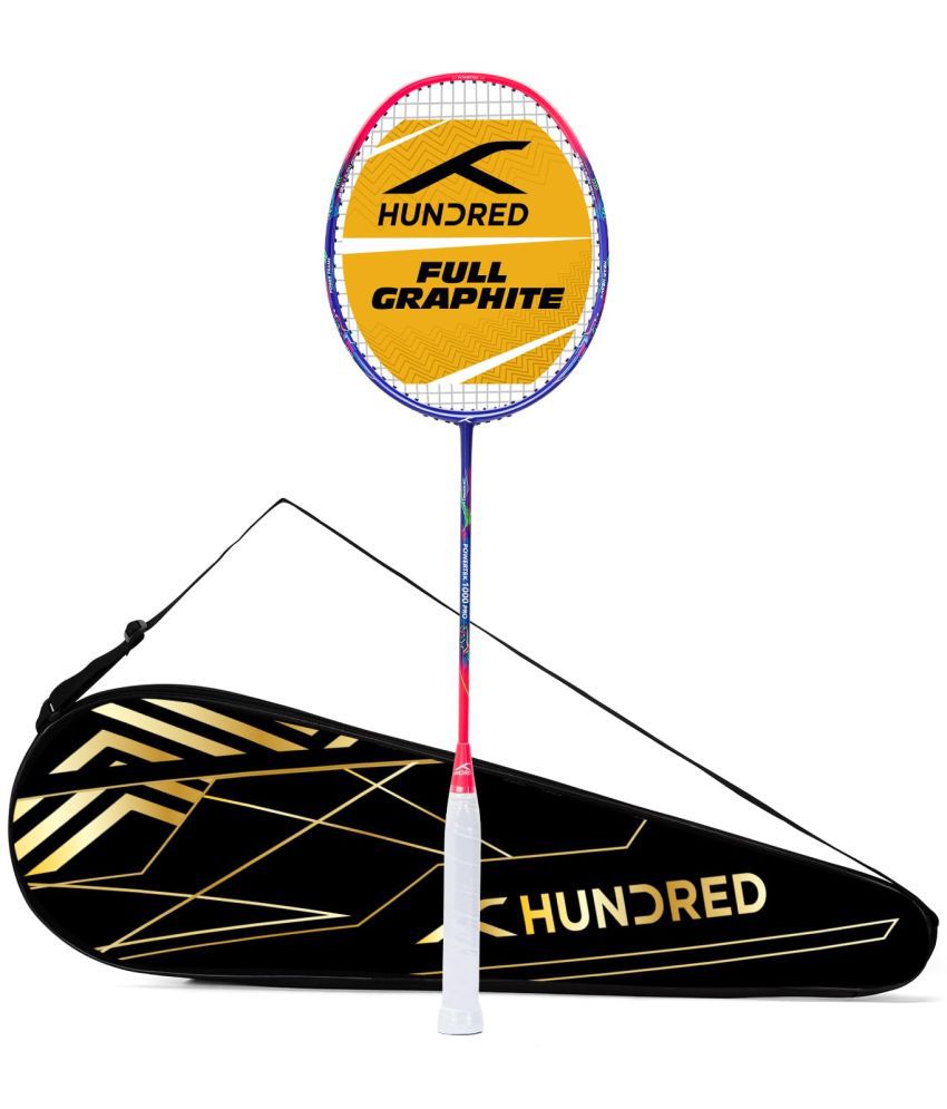     			HUNDRED Multicolor Badminton Racquet ( Pack of 1 )