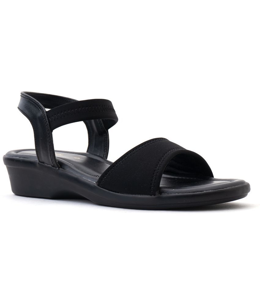     			KHADIM Black Women's Sandal Heels