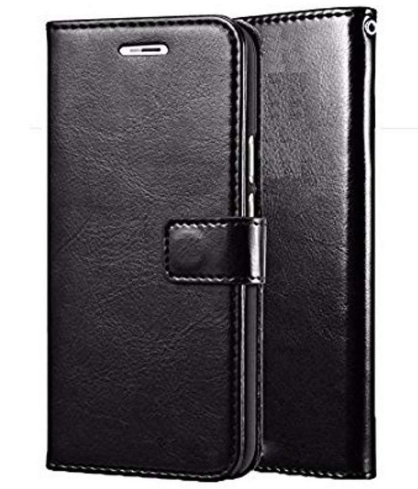     			Kosher Traders Black Flip Cover Artificial Leather Compatible For Vivo Y20 ( Pack of 1 )