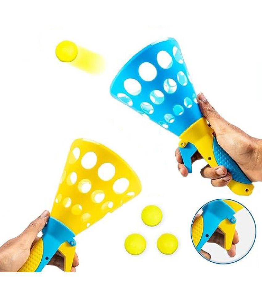     			SHB Click and Catch Twin Ball Game Indoor Outdoor Toy Set, Pop & Catch Ball Play Fun Boys & Girls