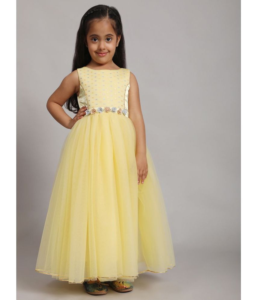     			Toy Balloon Kids Yellow Net Girls Gown ( Pack of 1 )