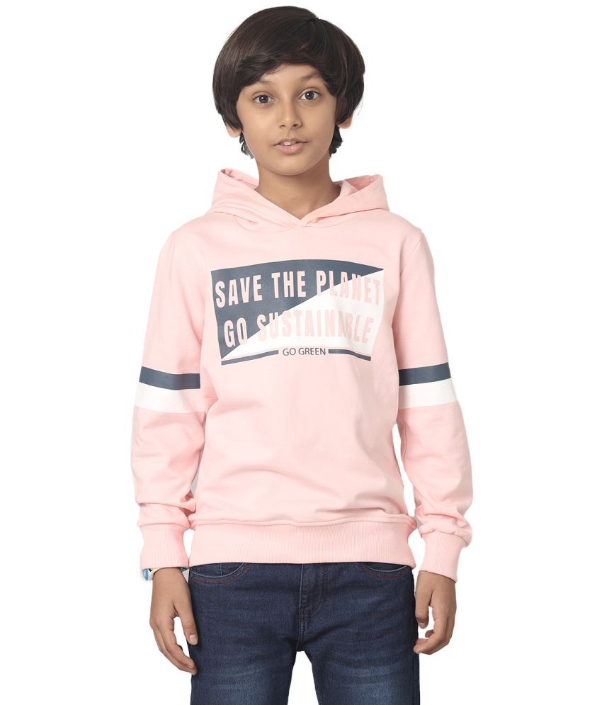     			Under Fourteen Only Pack of 1 Boys Cotton Sweatshirt ( Pink )