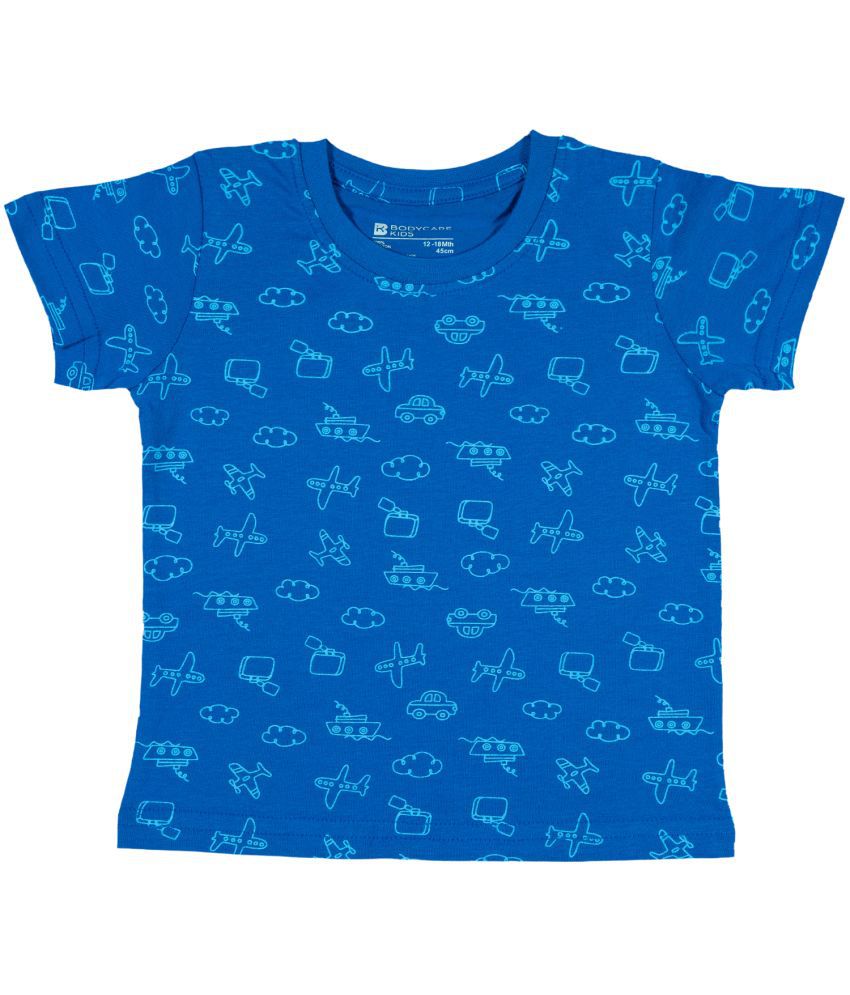     			Bodycare Royal Blue Cotton Boy's T-Shirt ( Pack of 1 )