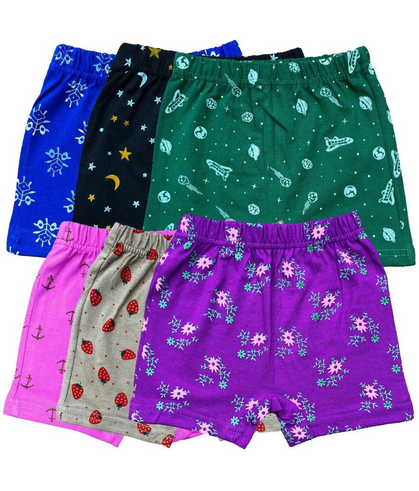     			Pack of 6 Diaz Cotton Girls Bloomers ( Multicolor ) KBLOOMERV4_CO6_23