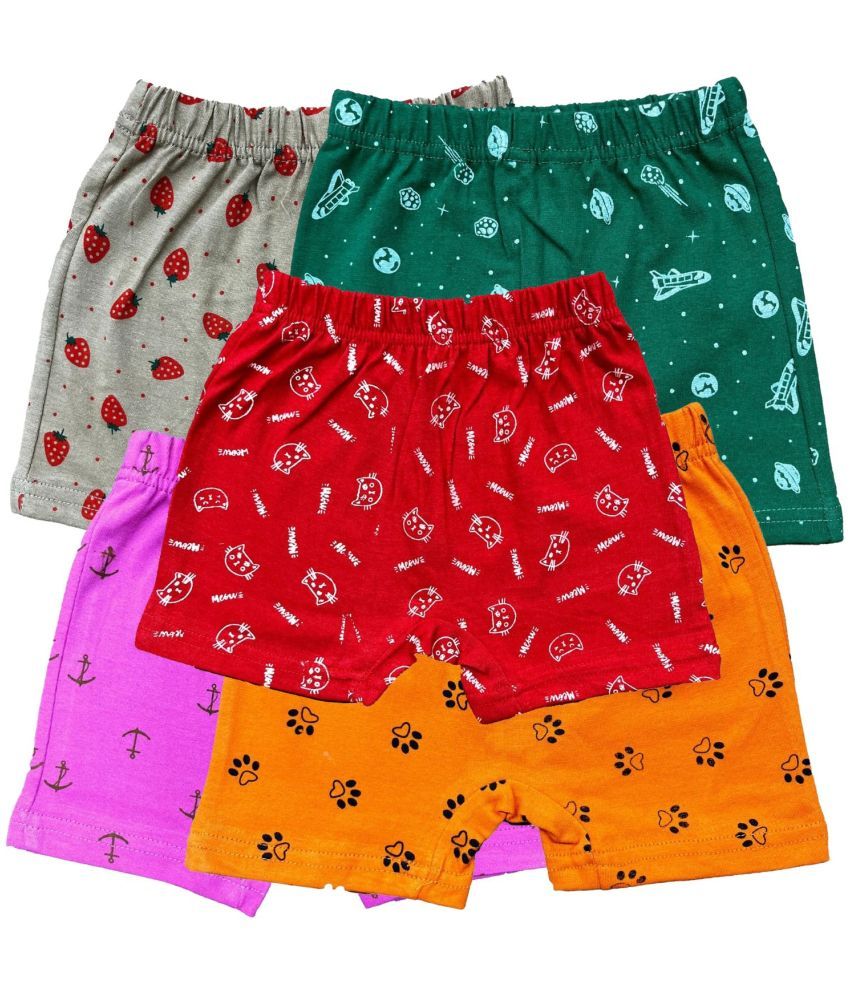     			Diaz Pack of 4 Cotton Bloomers For Girls ( Multicolor )