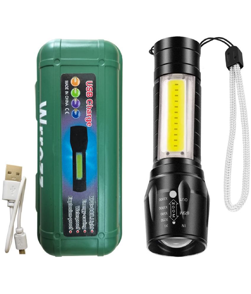     			Rangwell - 0.5W Rechargeable Flashlight Torch ( Pack of 1 )