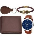 HMCT Brown PU Analog Men's Watch