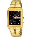 OHHO Gold Stainless Steel Analog Men's Watch