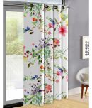 Oasis Hometex Floral Room Darkening Eyelet Curtain 7 ft ( Pack of 1 ) - Multicolor