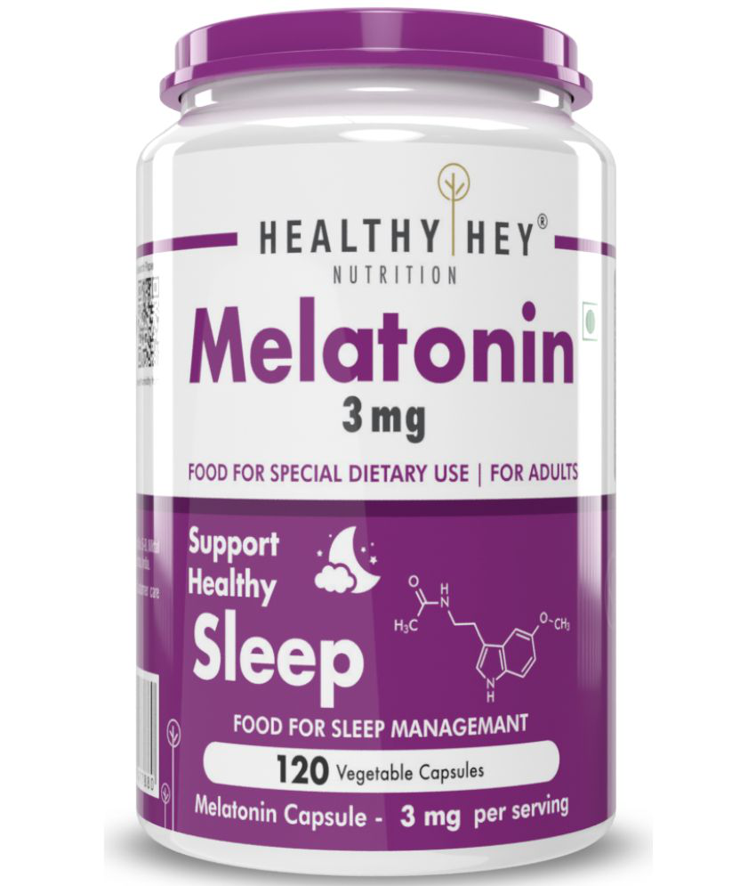     			HEALTHYHEY NUTRITION Melatonin - 120 Vegetable Capsules 3 mg