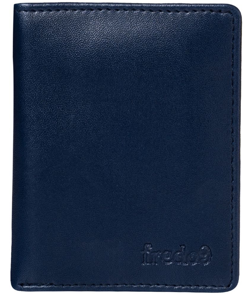     			HIDEFLIX Blue PU Men's Regular Wallet,Money Clipper ( Pack of 1 )