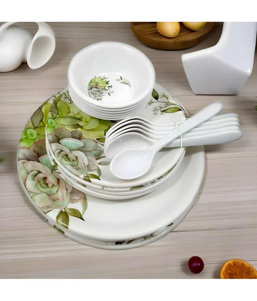     			Inpro Melamine Dinner Set Pack Of 24 Multicolor Melamine Dinner Set ( Pack of 24 )